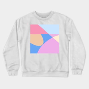 Colored geometry - pink version Crewneck Sweatshirt